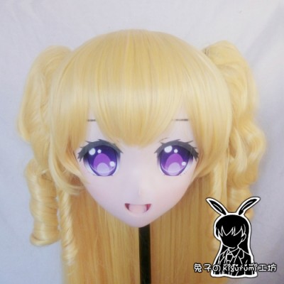 (KM5155)Quality Handmade Female/Girl Resin 3/4 Head Japanese Cartoon Character Cosplay Kigurumi Mask Crossdresser